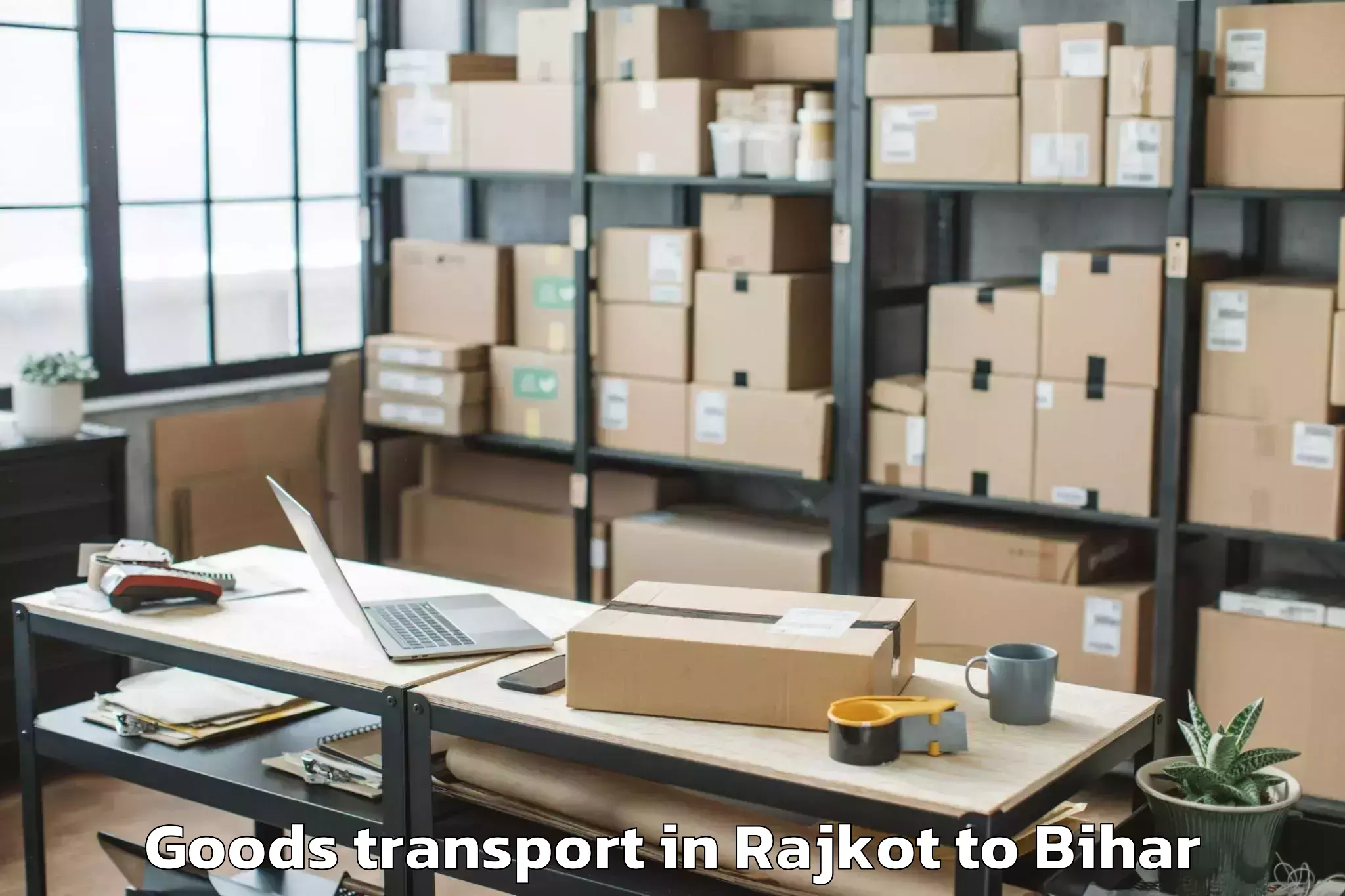 Trusted Rajkot to Lauria Nandangarh Goods Transport